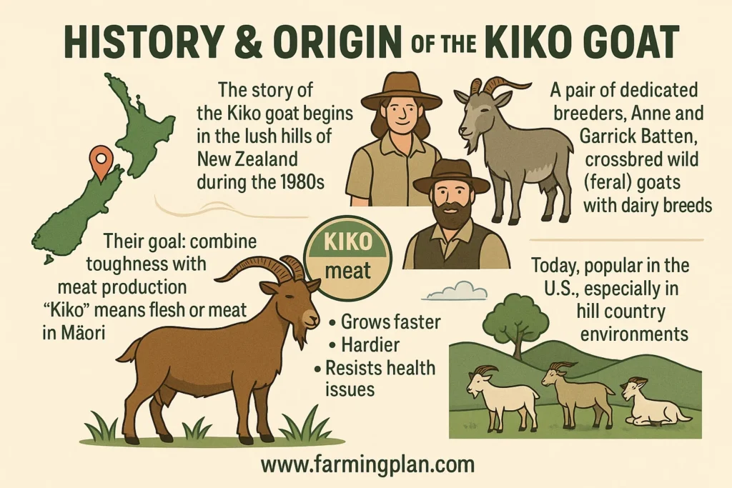 history & origin of the kiko goat