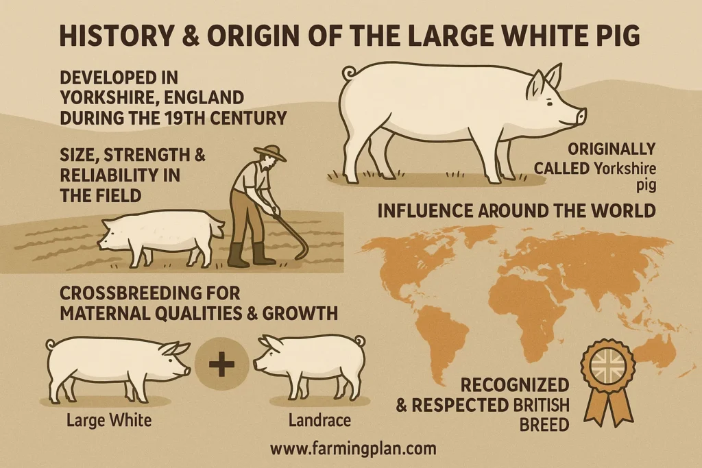 history & origin of the large white pig