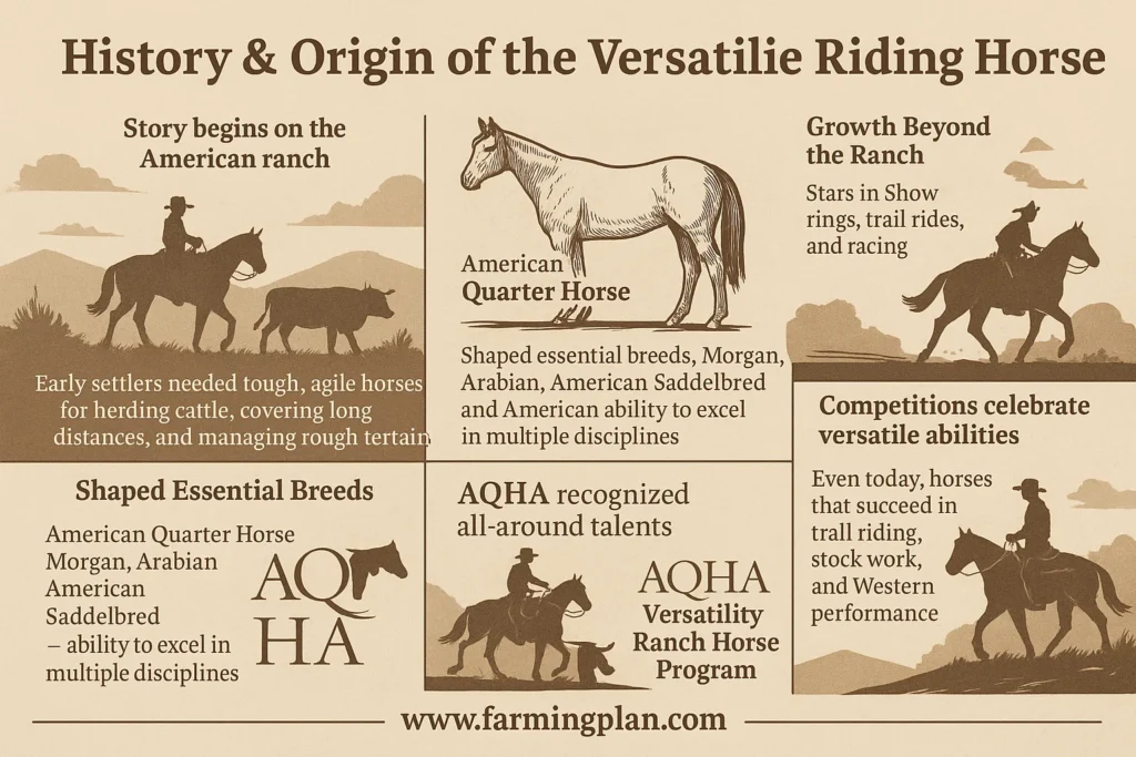 history & origin of the versatile riding horse