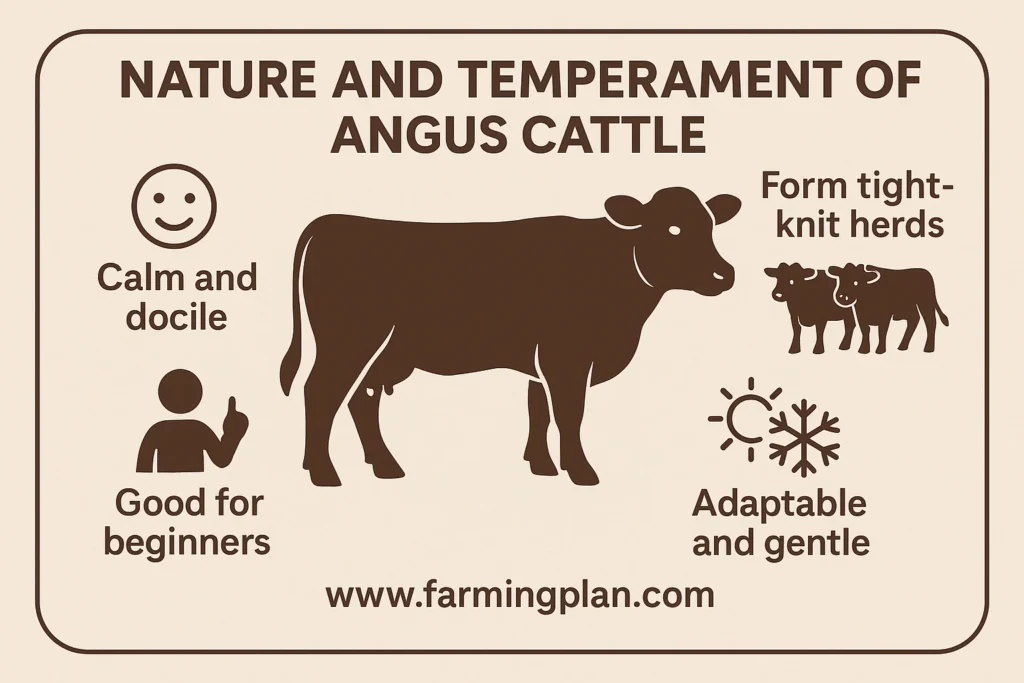 nature and temperament of angus cattle