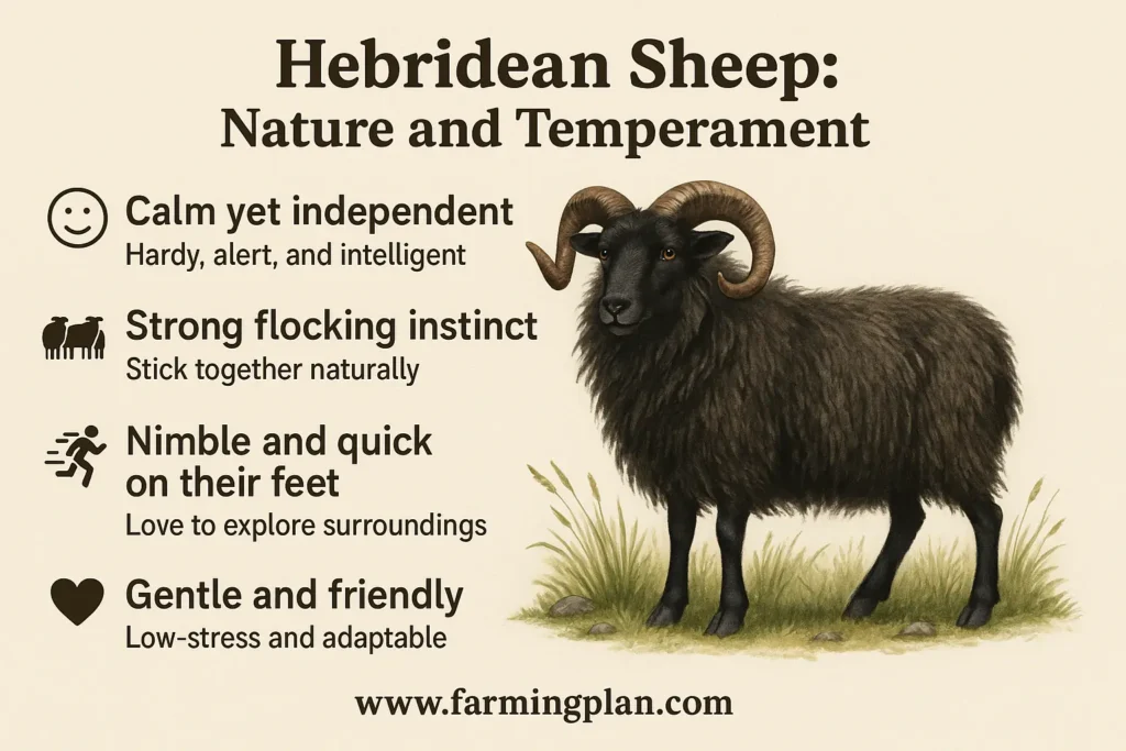 nature and temperament of hebridean sheep