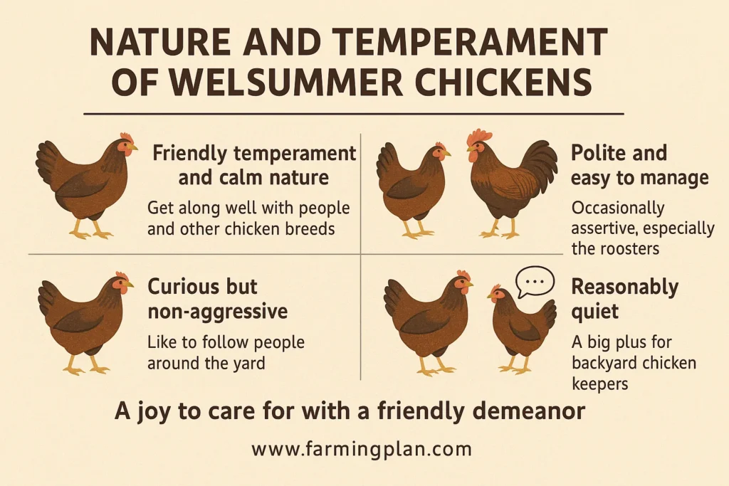 nature and temperament of welsummer chickens