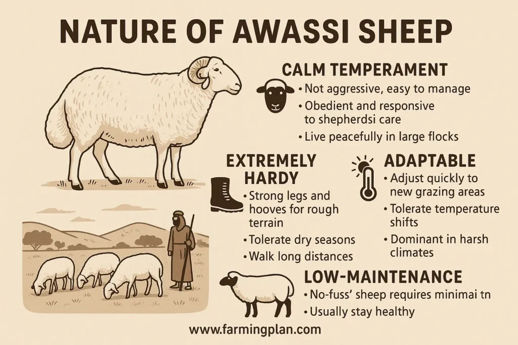 nature of awassi sheep