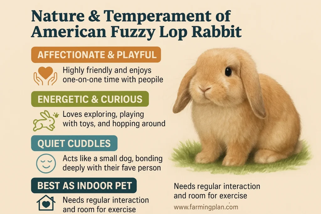 nature & temperament of american fuzzy lop rabbit