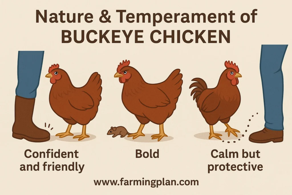nature & temperament of buckeye chicken