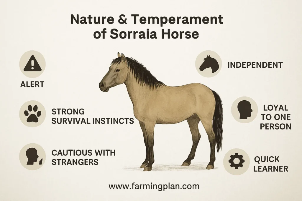 nature & temperament of sorraia horse