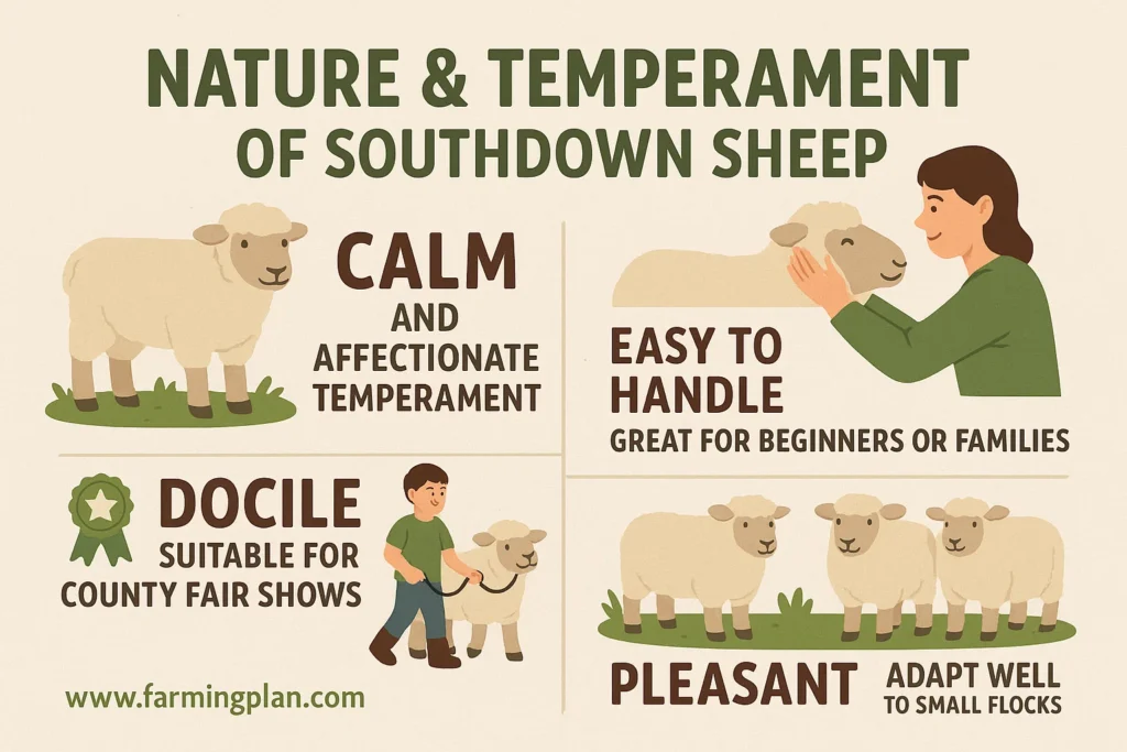 nature & temperament of southdown sheep
