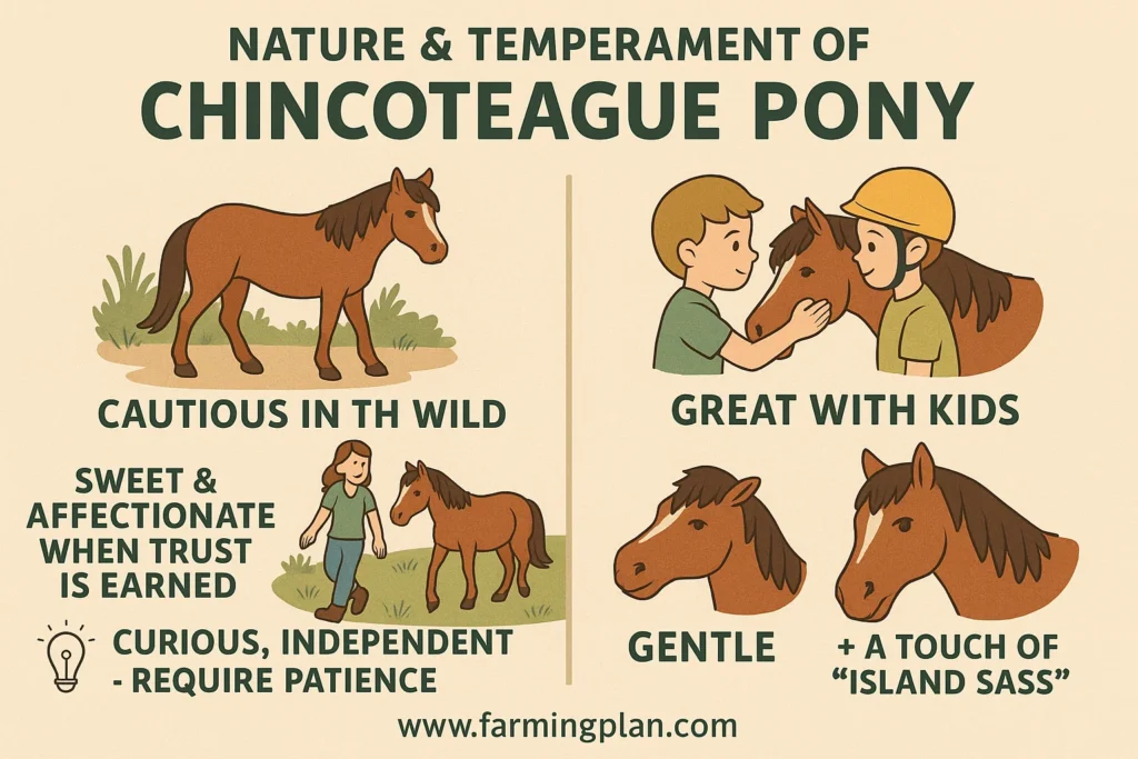 nature & temperament of the chincoteague pony horse