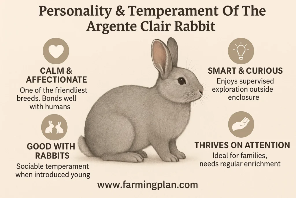 personality & temperament of the argente clair rabbit