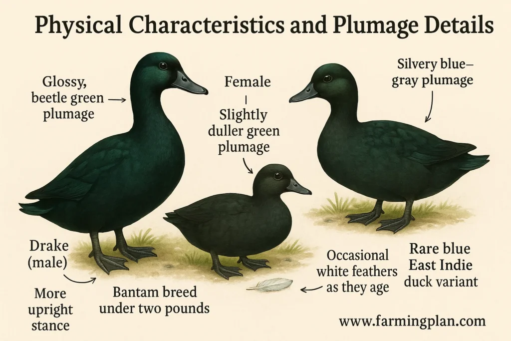physical characteristics and plumage details
