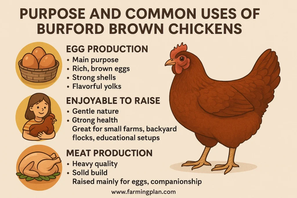 purpose and common uses of burford brown chickens