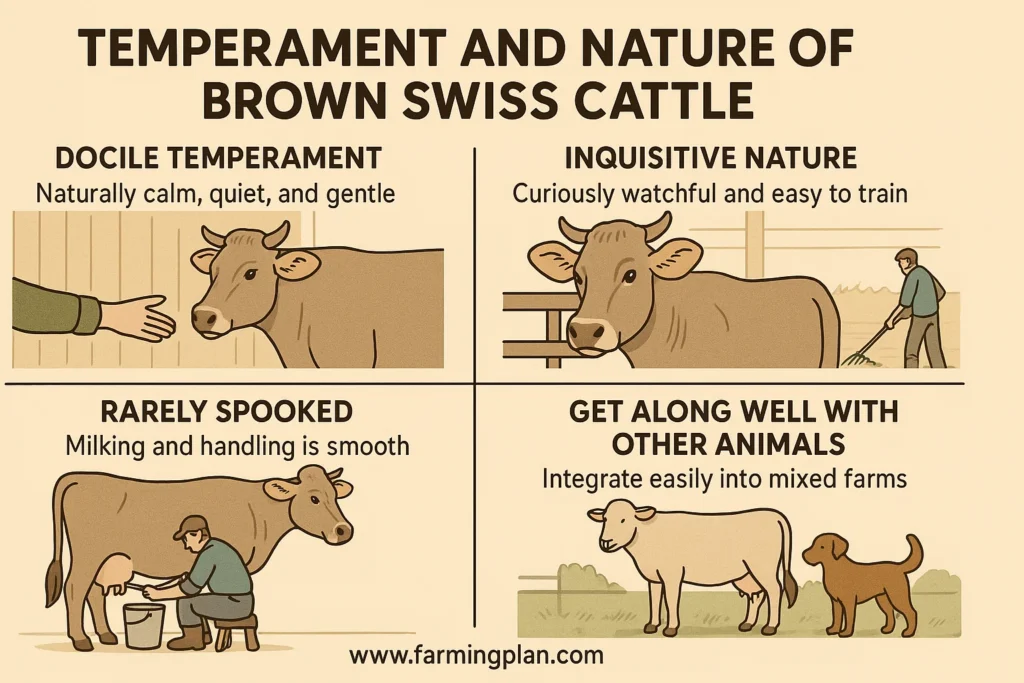 temperament and nature of brown swiss cattle