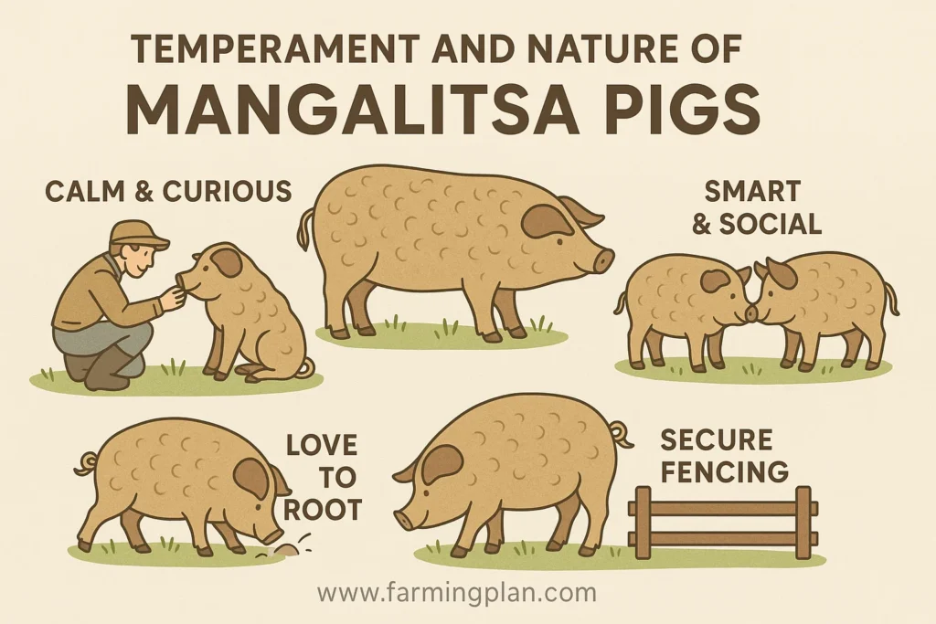 temperament and nature of mangalitsa pigs