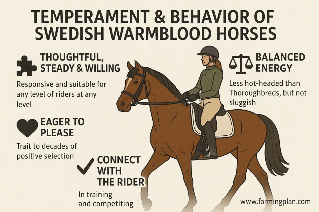temperament & behavior of swedish warmblood horses