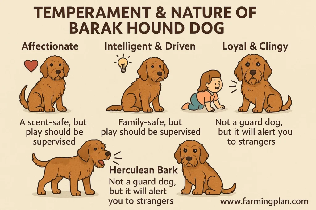 temperament & nature of barak hound dog