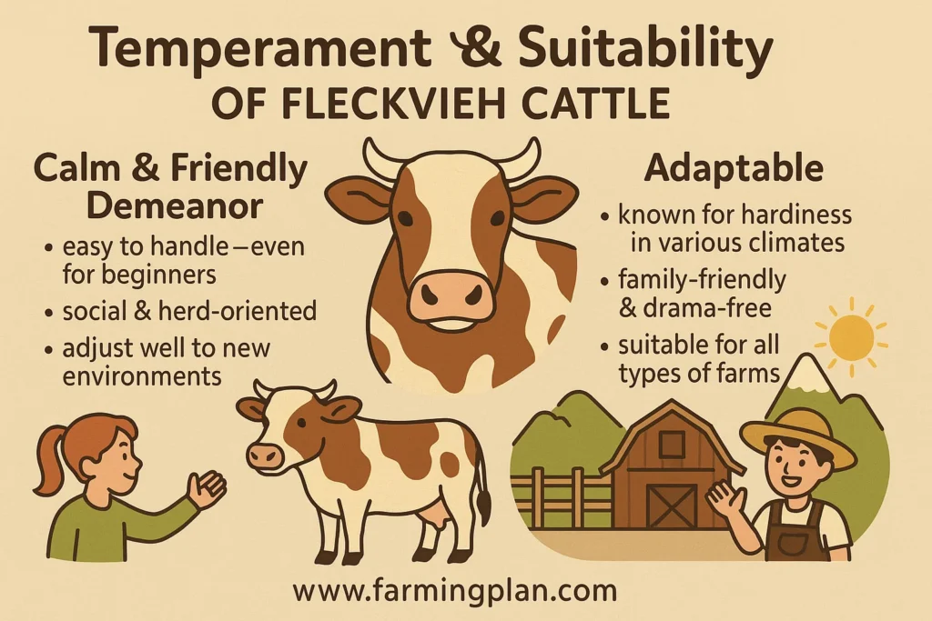 temperament & suitability of fleckvieh cattle